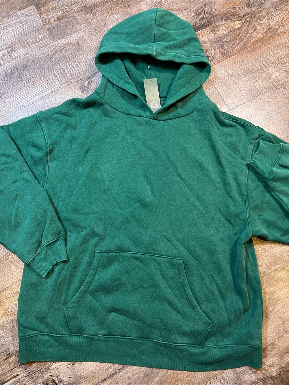 Women’s  oversized Green Hooded Sweatshirt Pullover